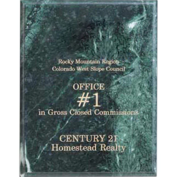 Green Marble Plaque Award