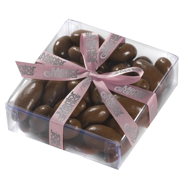 Large Present with Chocolate Covered Almonds