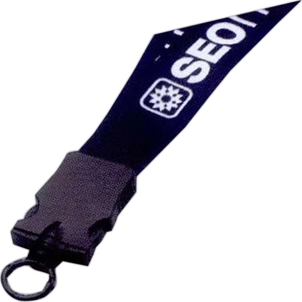 1" Lanyard with Plastic Snap-Buckle Release & O-Ring