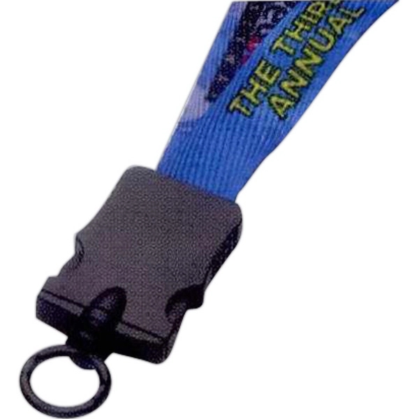 3/4" Dye-Sublimated Lanyard w/ Snap-Buckle Release & O-Ring