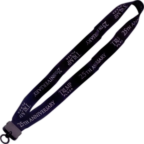 1" Dye Sublimated Lanyard w/ Plastic Clamshell & O-Ring