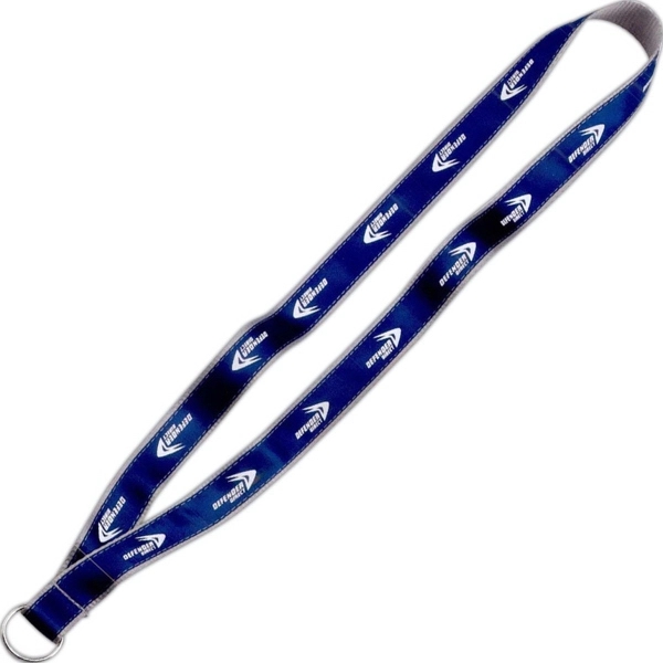 3/4" Imported Polyester Lanyard with Screen Printed Ribbon