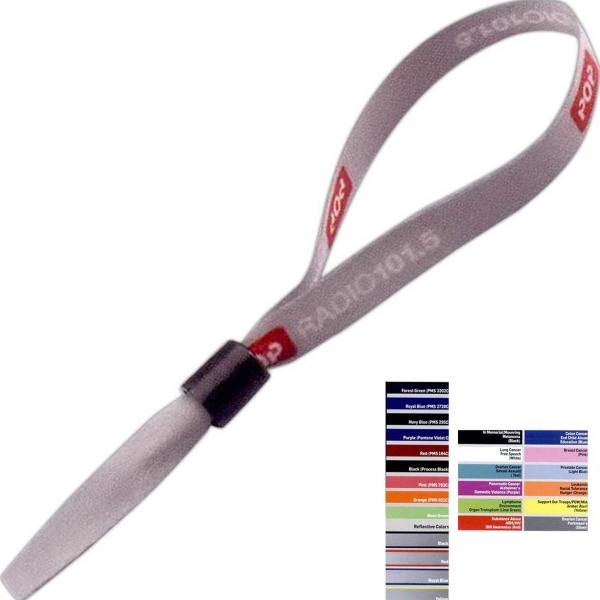 1/2" Dye-Sublimated Bracelet with Locking Slider