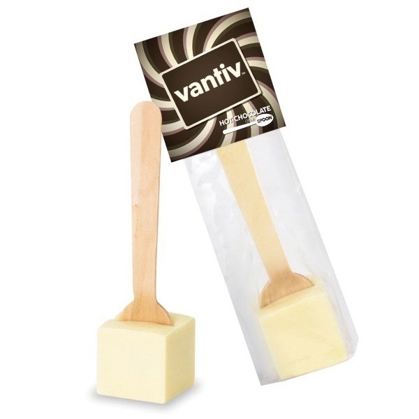Hot Chocolate on a Spoon in Header Bag - White Chocolate