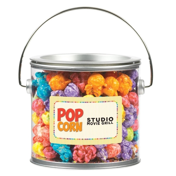 Large Paint Can With Colored Popcorn