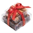 Stacked Present with Chocolate Peanuts and Mixed Nuts