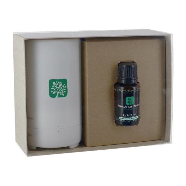 Electronic Diffuser + 15ml Bottle Essential Oil w/ Gift Box