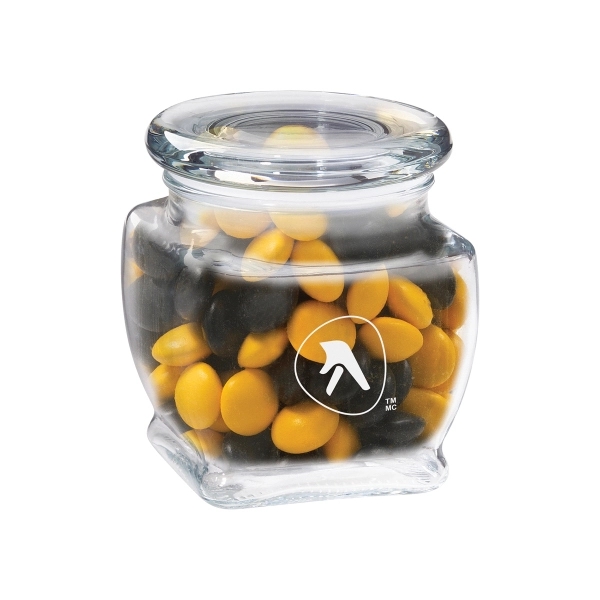 Footed Glass Jar / Chocolate Buttons