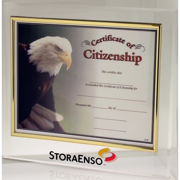 Logo Acrylic Certificate Holder