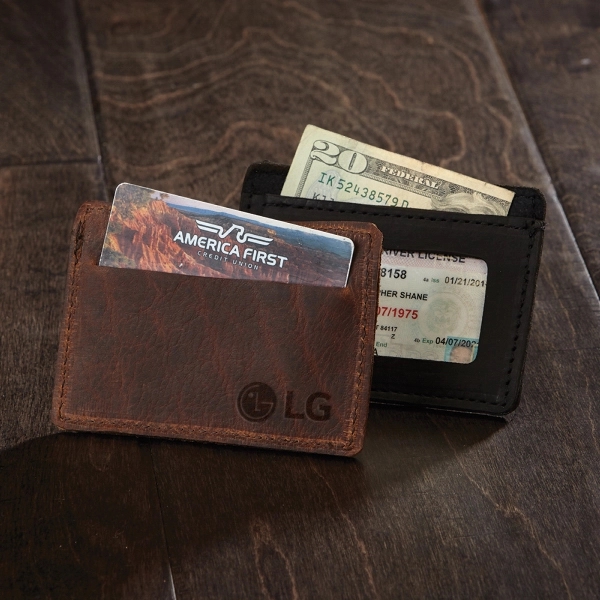 SLATER Leather Single-Pocket Wallet