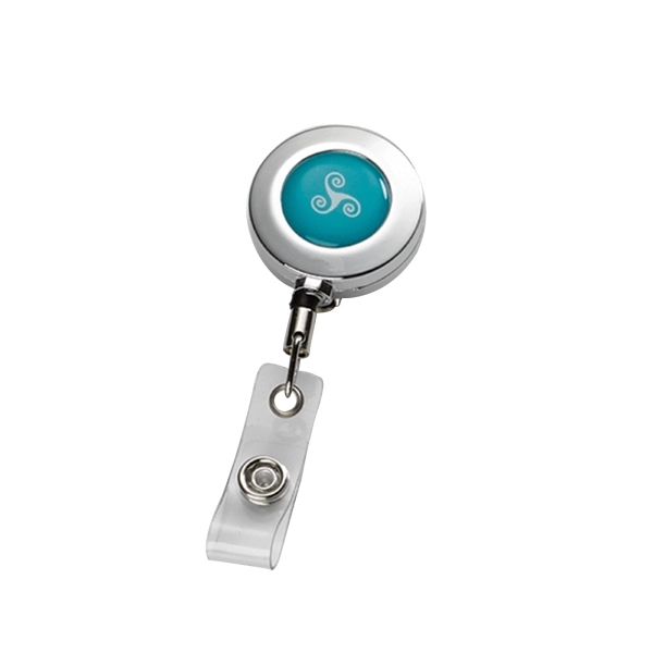 Imported Metal Retractable Badge Reel with Belt Clip