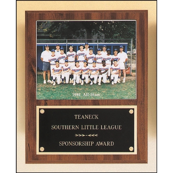 Plaque with Slidein Photo or Certificate Holder 12x15