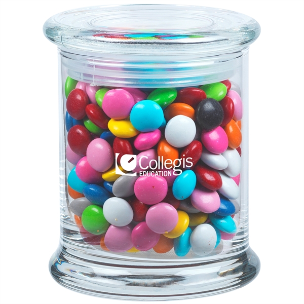 9.7 oz. Chocolate Buttons in Glass Status Jar