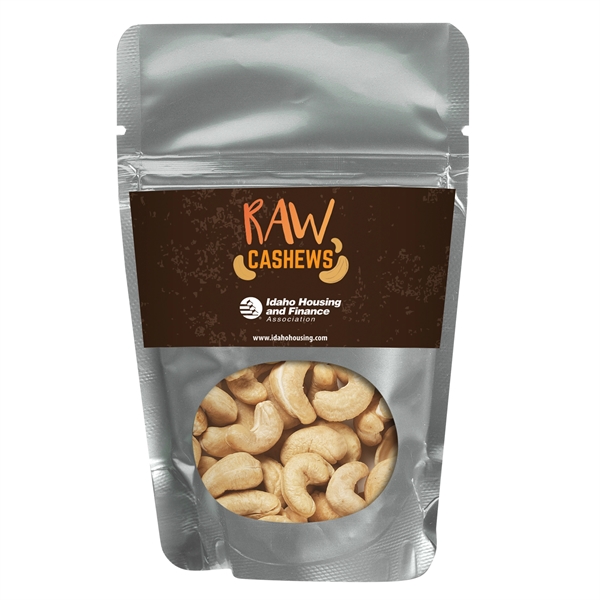 Resealable Window Pouch With Raw Cashews