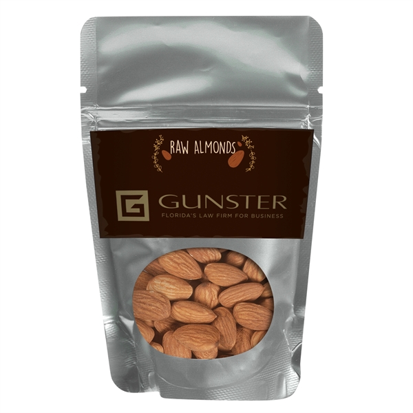 Resealable Window Pouch With Raw Almonds