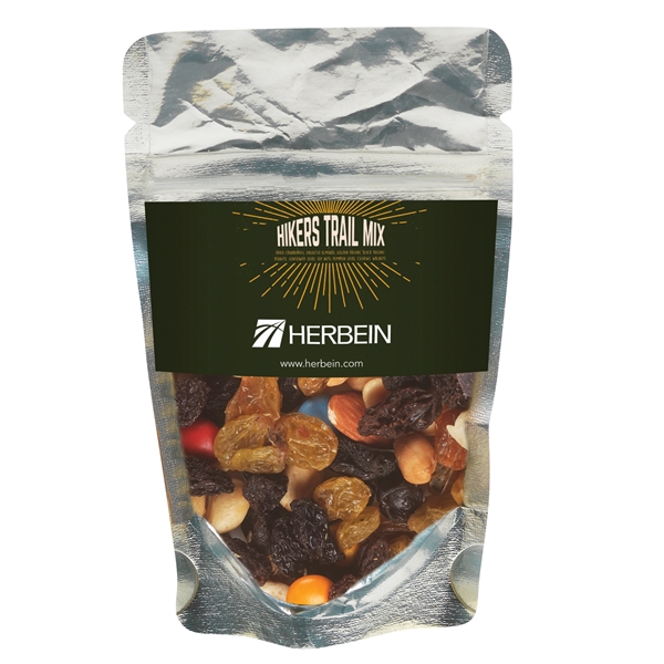 Resealable Clear Pouch With Hiker's Trail Mix