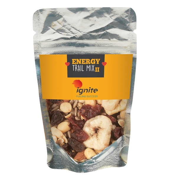 Resealable Clear Pouch With Energy Trail Mix II/No Chocolate