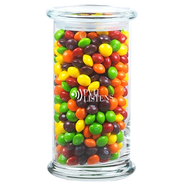 1 lb 2.8 oz. Skittles® in Glass Status Jar