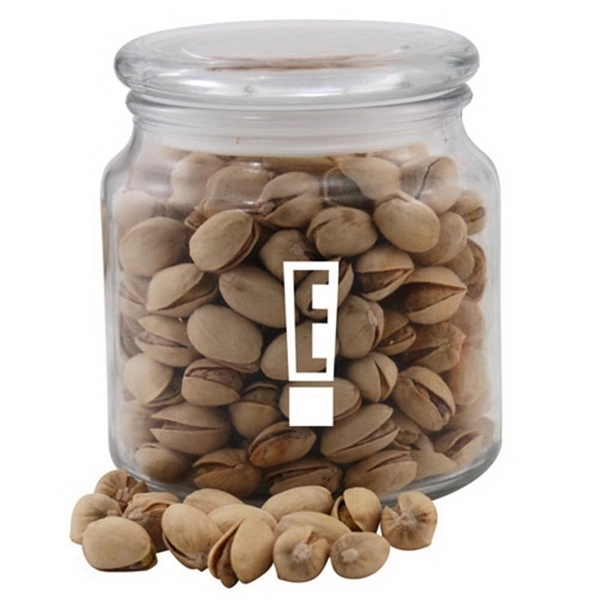 Pistachios in a Glass Jar with Lid