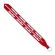 Import Rush 3/4" Polyester Lanyard with Sewn Silver Ring