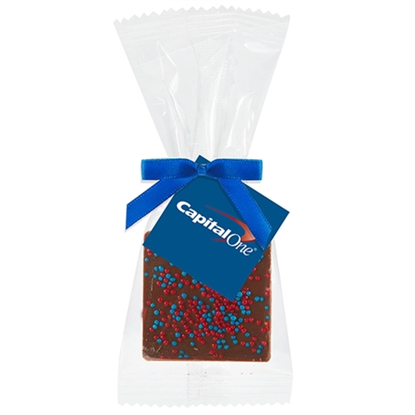 Bite Size Chocolate Square Gift Bag - Nonpareil Sprinkles