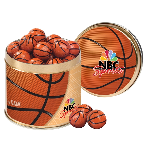 Half Quart Tin - Chocolate Basketballs