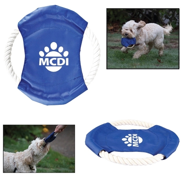 Pet Rope Tug And Flyer Toy