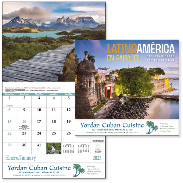 Stapled Latin America Scenic 2023 Appointment Calendar