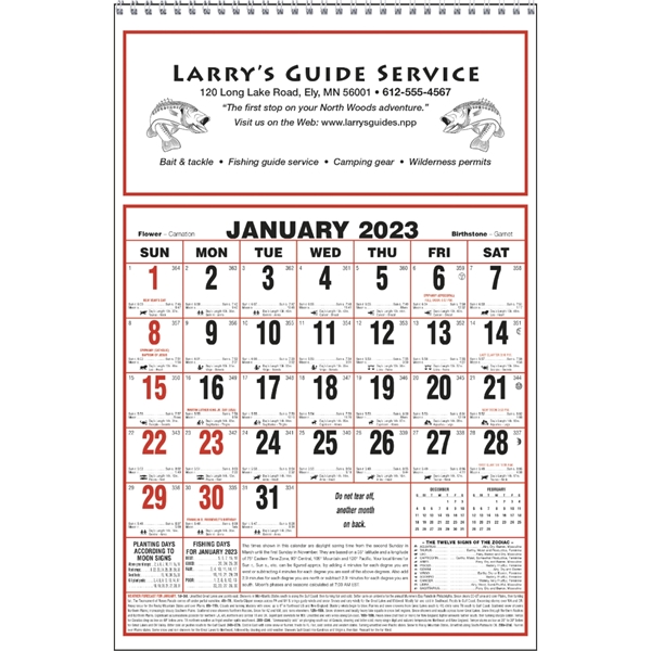 Large Almanac Calendar