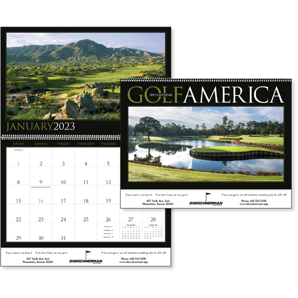 Golf America 2023 Calendar