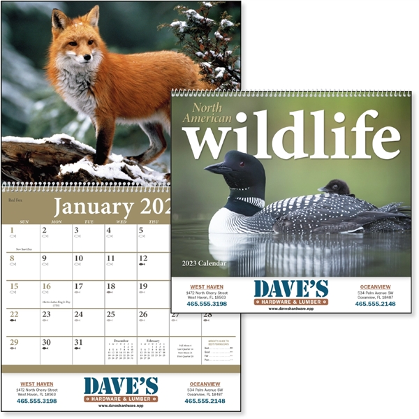 North American Wildlife 2023 Calendar
