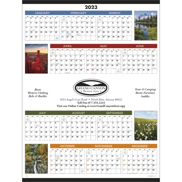 Scenic Span-A-Year 2023 Calendar
