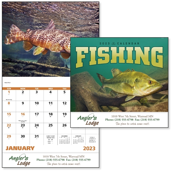Stapled Fishing Sports/Wildlife 2023 Appointment Calendar
