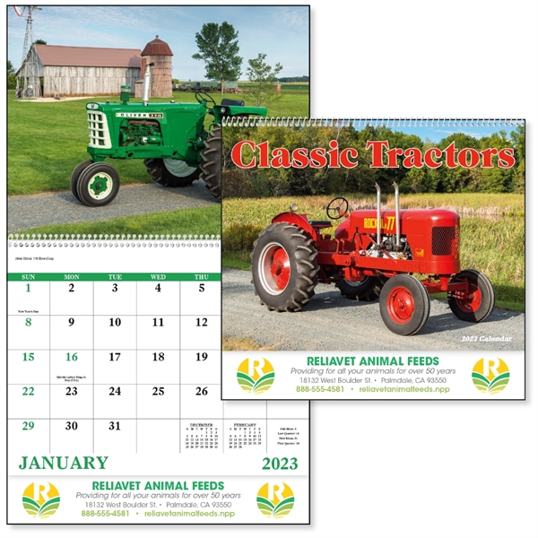 Spiral Classic Tractors 2023 Calendar