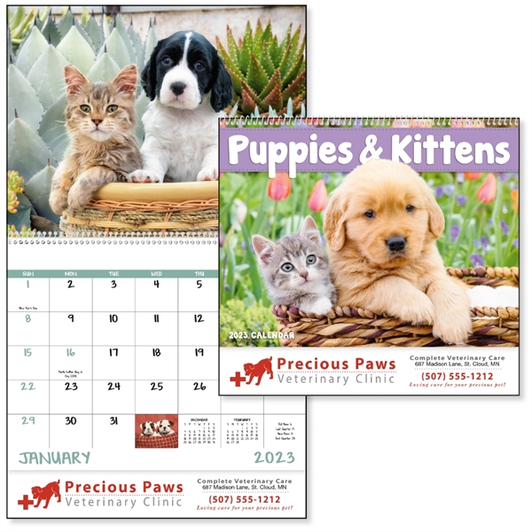 Spiral Puppies & Kittens Lifestyle 2023 Appointment Calendar
