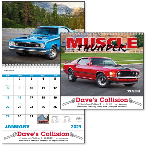 Spiral Muscle Thunder Vehicle Appointment Calendar
