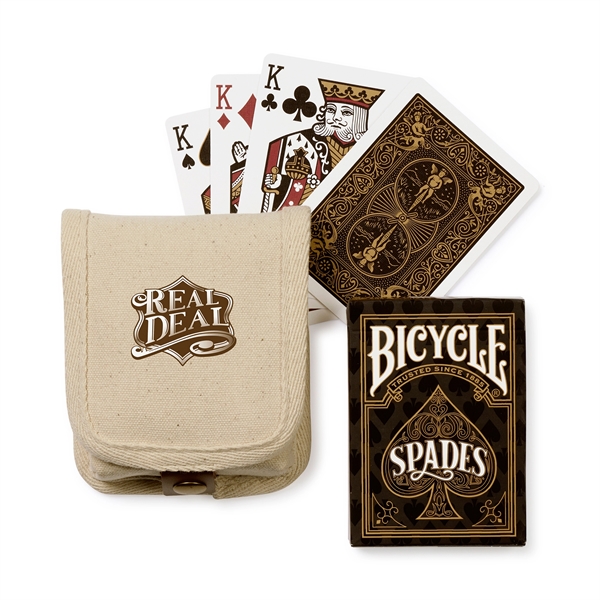 Bicycle® You're The Real Deal Spades Game Gift Set