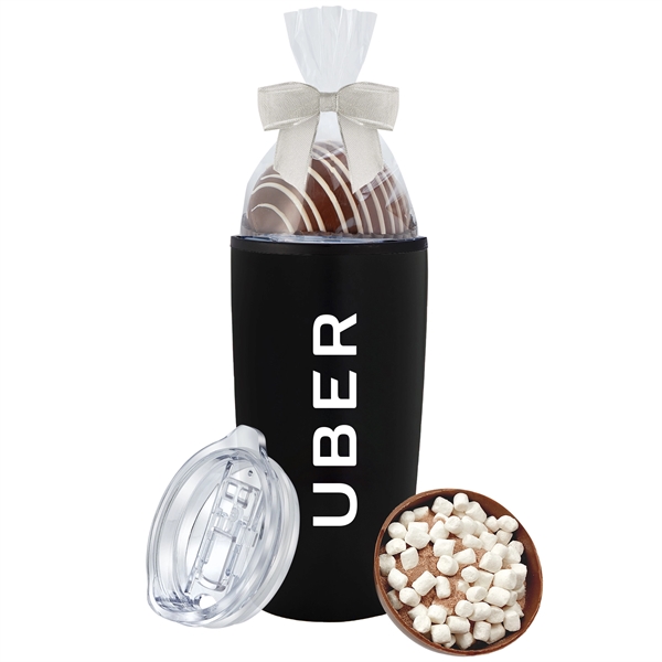 20 oz. Straight Tumbler w/ Plastic Liner Filled with Snacks