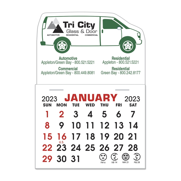Stick It Magnet Calendar Pads - Van