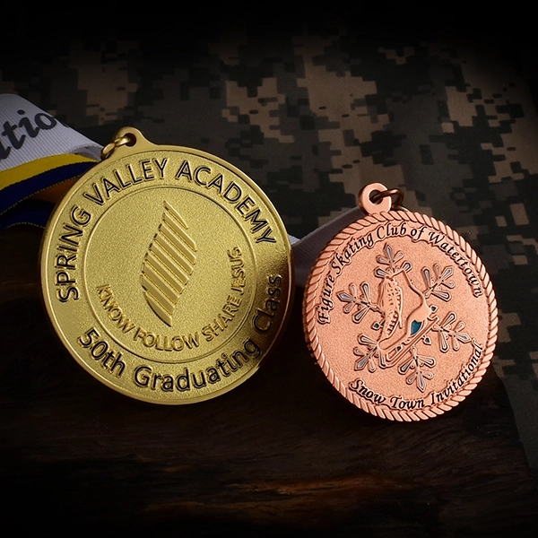 Medals Shiny & Sandblast. Sizes 1.5"-2.5" (MD-DSSF series)