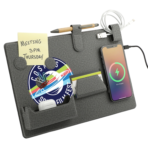 MagClick™ Fast Wireless Charging Desk Organizer