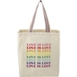 Rainbow Recycled 6oz Cotton Grocery Tote