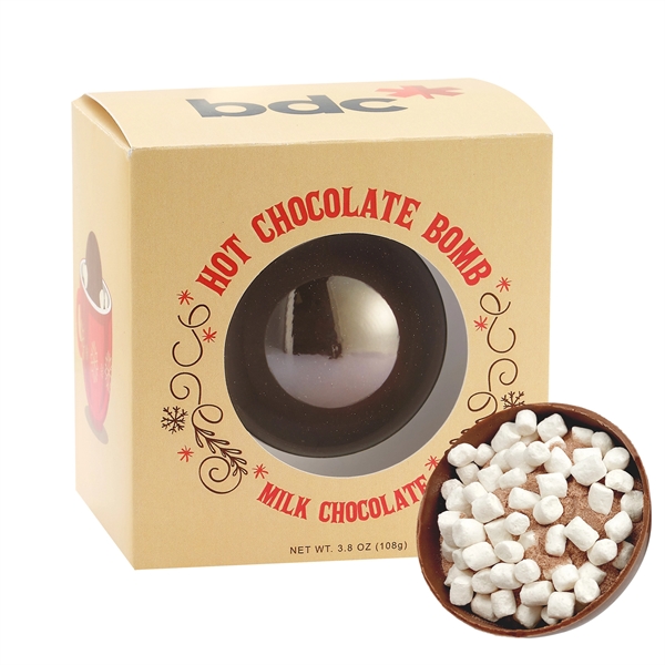 Hot Chocolate Bomb in Window Box - Milk Chocolate