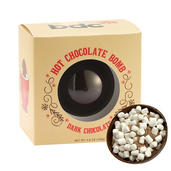 Hot Chocolate Bomb in Window Box - Dark Chocolate