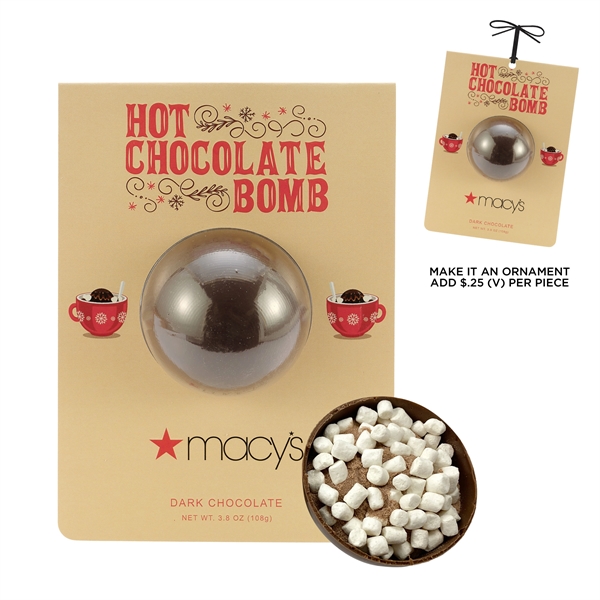 Hot Chocolate Bomb Billboard Card - Dark Chocolate