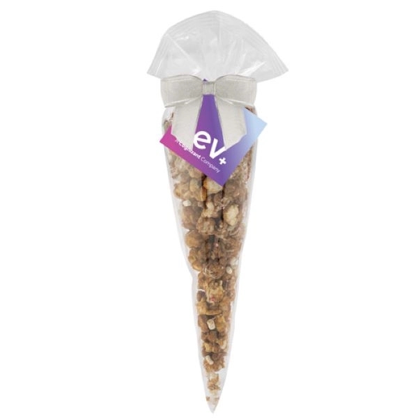 Large Gourmet Popcorn Cone Bag - Hot Choc. Peppermint Flavor