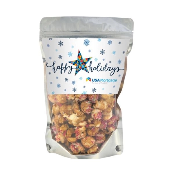Resealable Popcorn Bag - Christmas Crunch Flavor