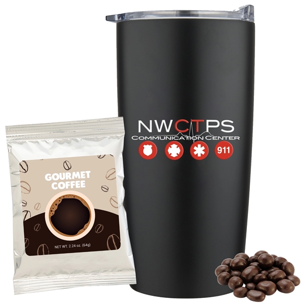 20 oz Insulated Straight Tumbler Gift Set - Brew-tiful Day