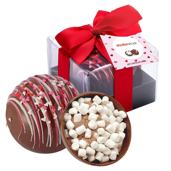 Valentine's Day Hot Choc. Bomb Gift Box-Classic Milk Choc.