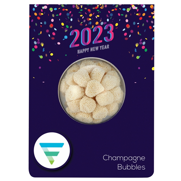 New Years Billboard Card - Champagne Bubbles® (4 oz.)